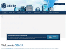 Tablet Screenshot of gemsa.com